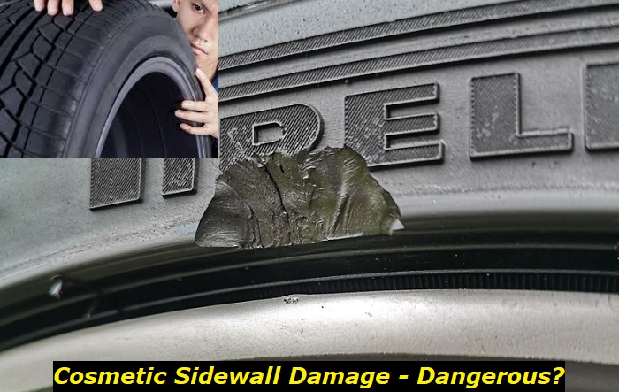 cosmetic sidewall damage on tire